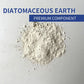 Diatomaceous earth for plants and soil health. This is a natural silica powder used in potting mixes as organic pest control against fungus gnats, and can be used to improve drainage, aeration, and root protection.