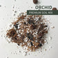 Birdy's Plants Orchid soil mix for indoor orchids and epiphytic plants. Premium blend of bark, perlite, and long-fibered sphagnum moss that improves drainage, aeration, and root health.