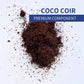 Coco coir soil component for plants and propagation. Sustainable coconut fiber substrate that improves moisture retention, aeration, and root growth in custom potting mixes.