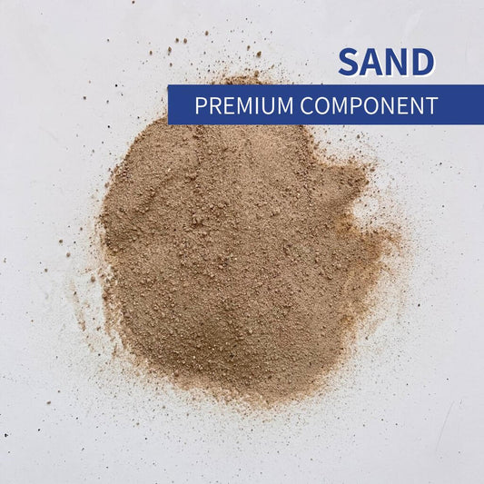 Horticultural sand soil component for drainage and aeration, natural coarse sand for potting mixes, terrariums, succulents, cacti, and houseplants, improving root health and preventing waterlogging.
