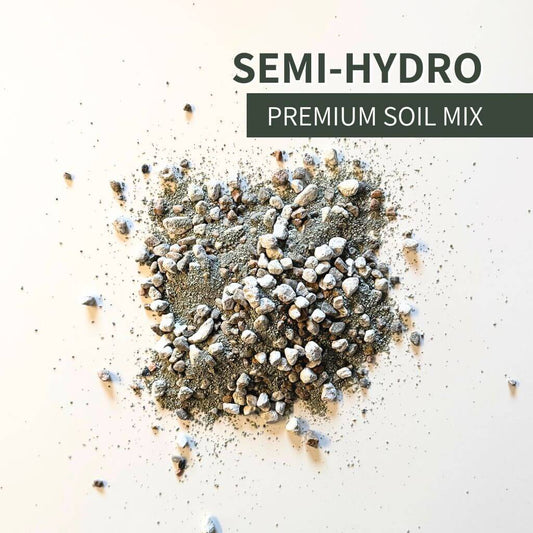 Birdy's Plants Semi-Hydro Mix for houseplants and hydroponic systems. Premium blend of granite rocks, pumice, and zeolite that enhances drainage, aeration, and root oxygenation for semi-hydroponic growing.