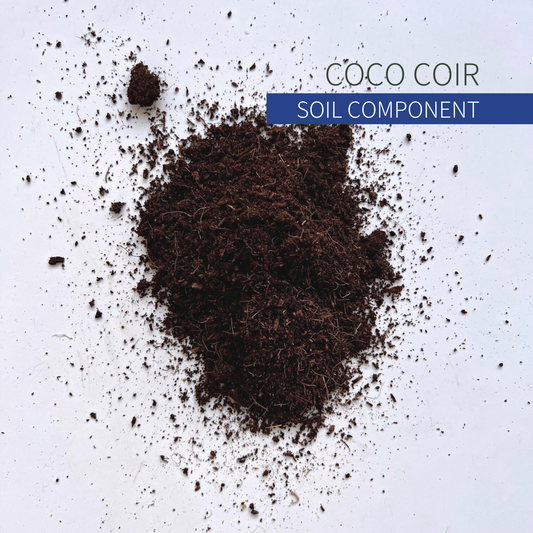 A pile of peat-moss free coco coir.